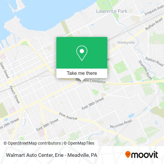 Walmart Auto Center map