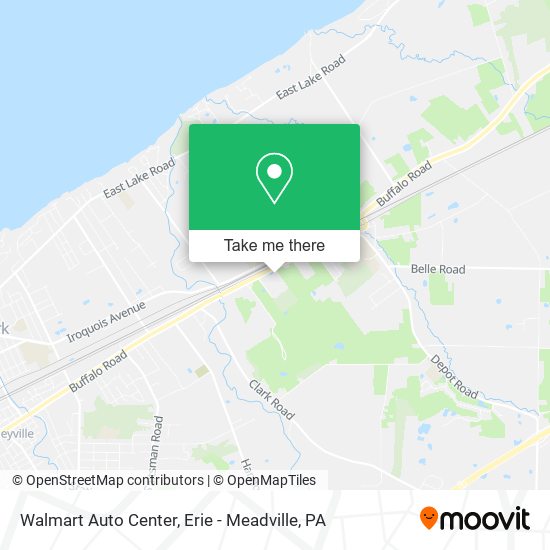 Walmart Auto Center map