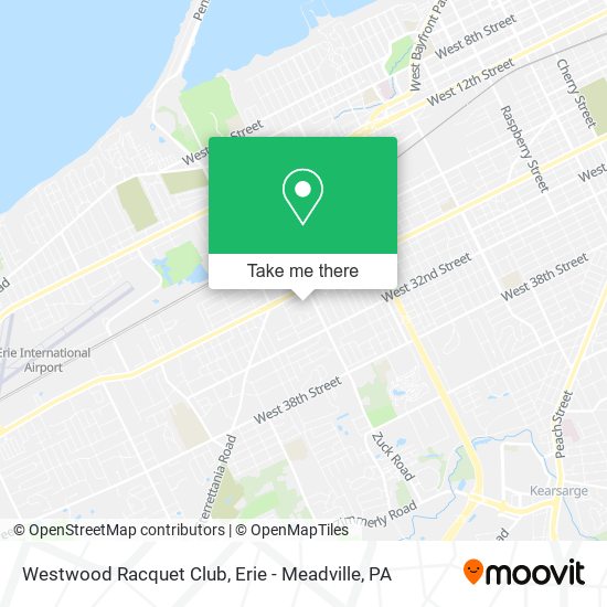 Westwood Racquet Club map