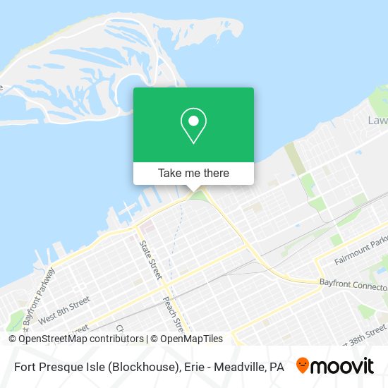 Mapa de Fort Presque Isle (Blockhouse)