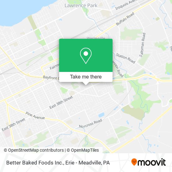 Better Baked Foods Inc. map