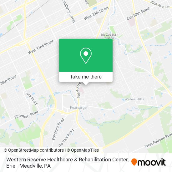 Western Reserve Healthcare & Rehabilitation Center map