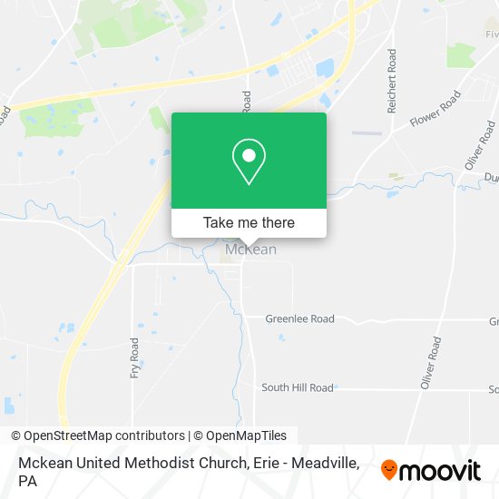 Mckean United Methodist Church map