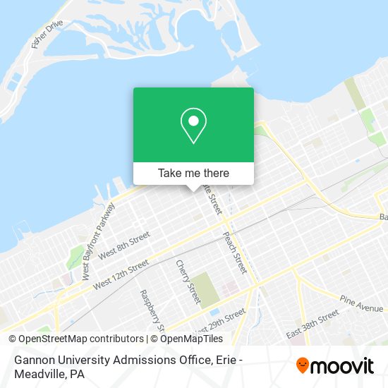 Mapa de Gannon University Admissions Office