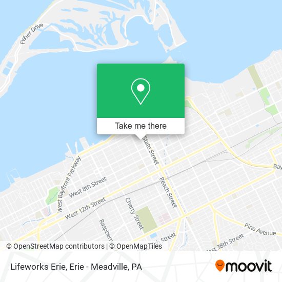 Mapa de Lifeworks Erie