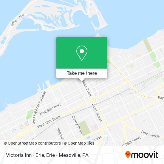 Mapa de Victoria Inn - Erie