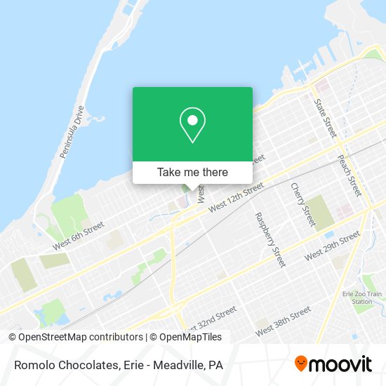 Romolo Chocolates map