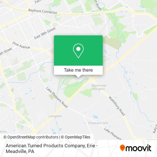 American Turned Products Company map
