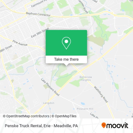 Mapa de Penske Truck Rental