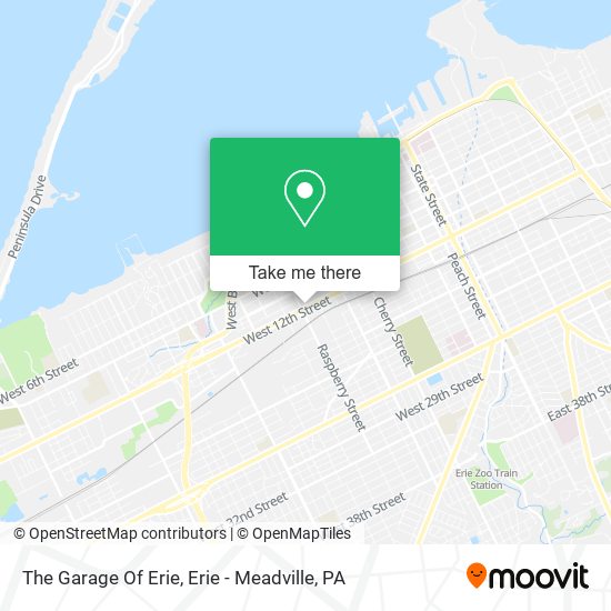 The Garage Of Erie map