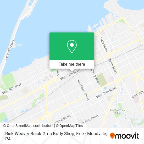 Rick Weaver Buick Gmc Body Shop map