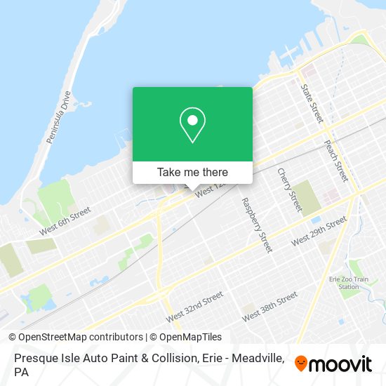 Presque Isle Auto Paint & Collision map