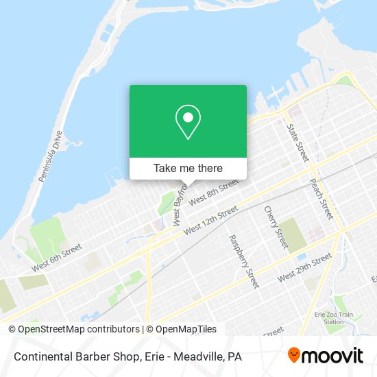Mapa de Continental Barber Shop