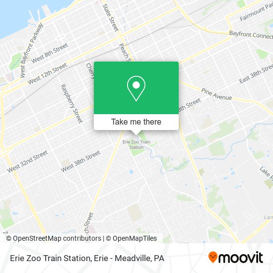 Mapa de Erie Zoo Train Station