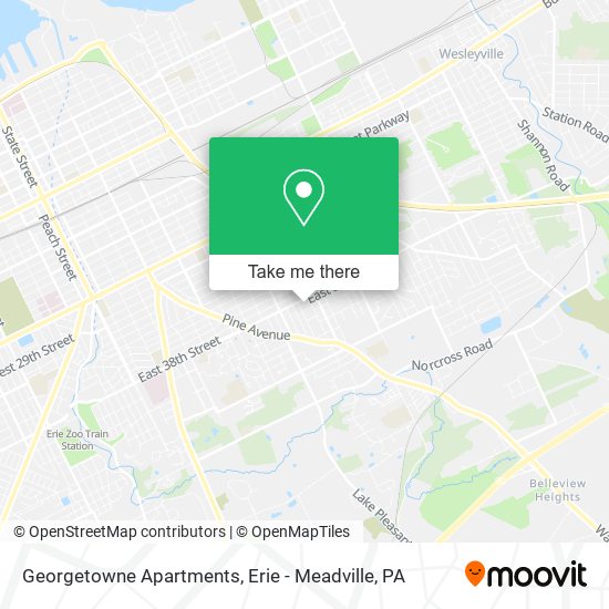 Mapa de Georgetowne Apartments