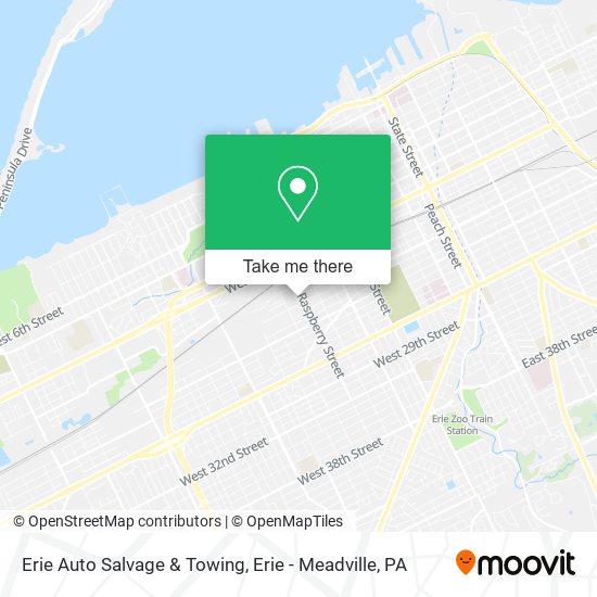 Erie Auto Salvage & Towing map