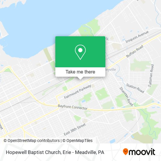 Mapa de Hopewell Baptist Church