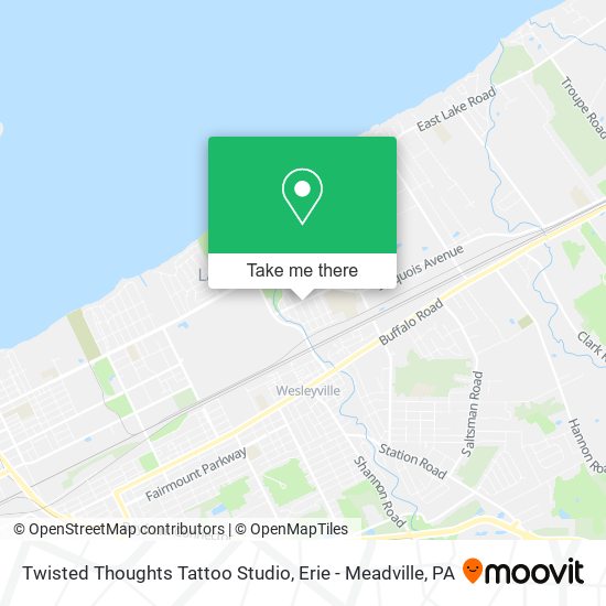 Mapa de Twisted Thoughts Tattoo Studio