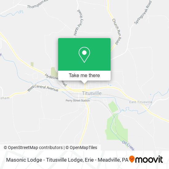 Masonic Lodge - Titusville Lodge map
