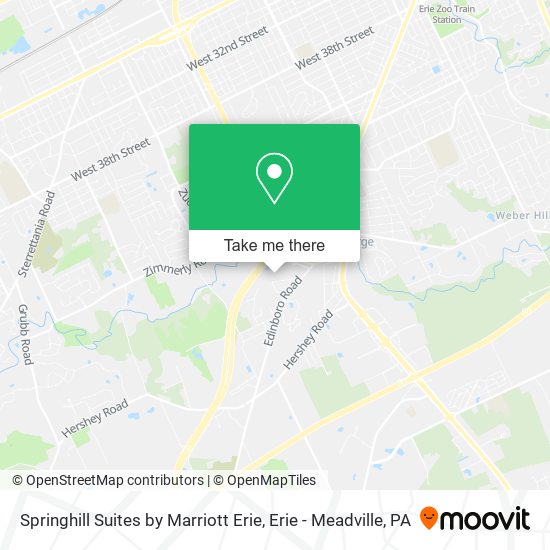 Mapa de Springhill Suites by Marriott Erie