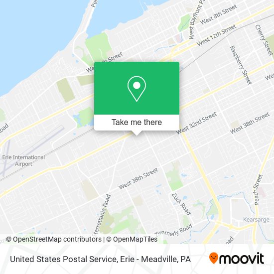 Mapa de United States Postal Service