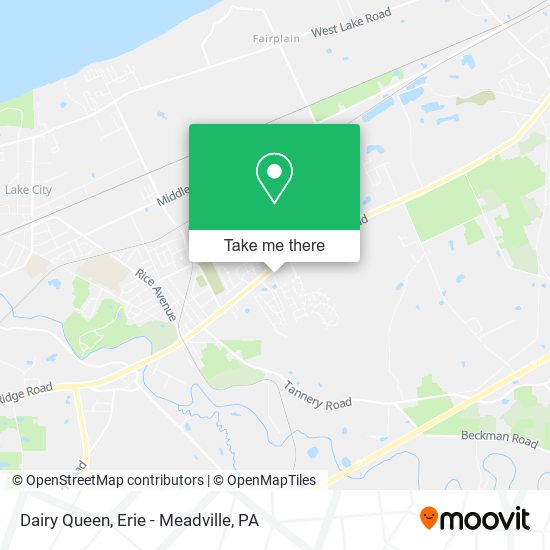 Mapa de Dairy Queen