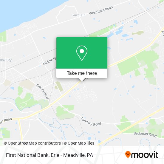 First National Bank map