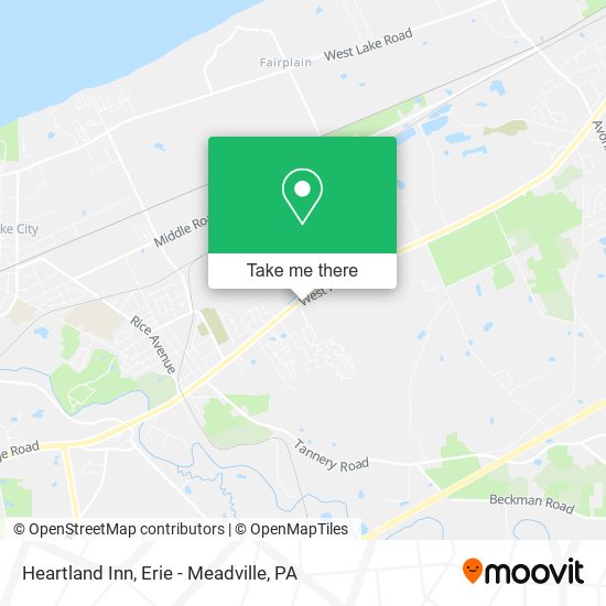 Heartland Inn map