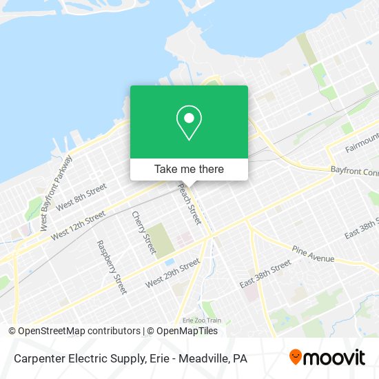 Carpenter Electric Supply map