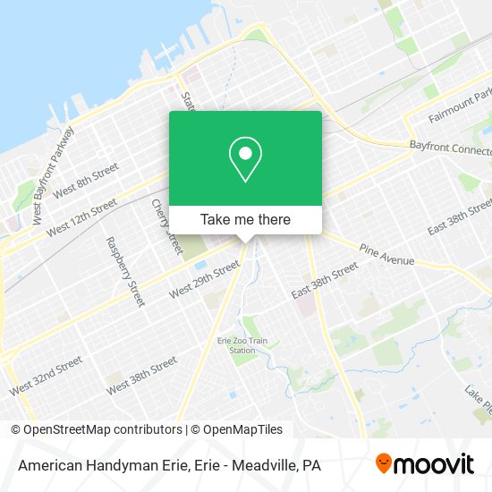 Mapa de American Handyman Erie