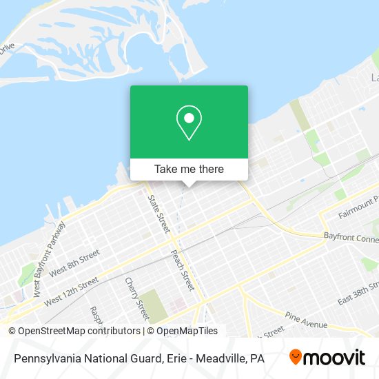 Mapa de Pennsylvania National Guard