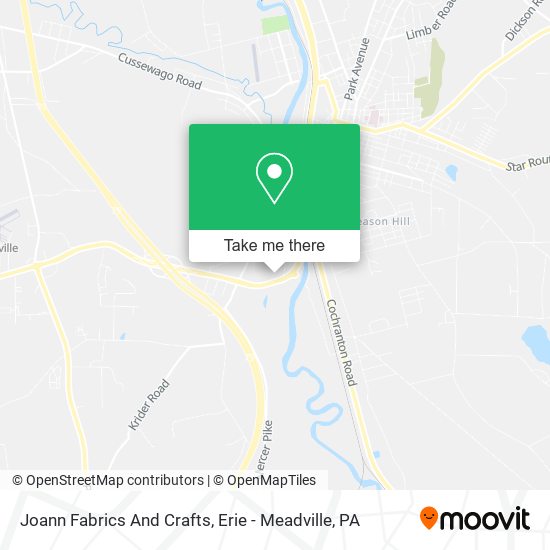 Mapa de Joann Fabrics And Crafts