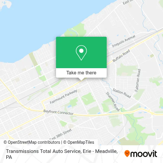 Transmissions Total Auto Service map