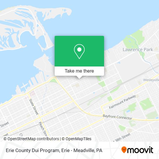 Erie County Dui Program map