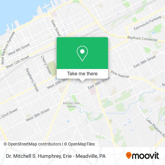 Dr. Mitchell S. Humphrey map