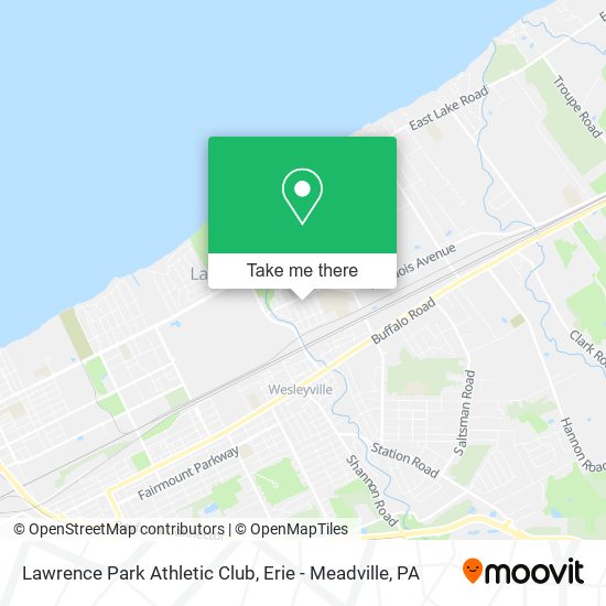 Lawrence Park Athletic Club map