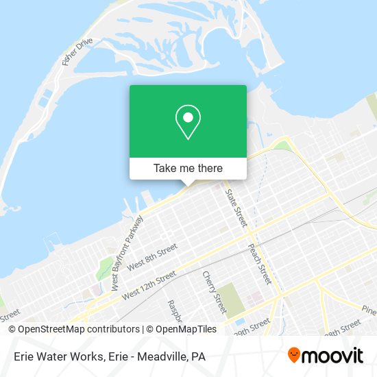 Erie Water Works map