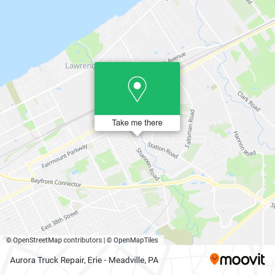 Aurora Truck Repair map