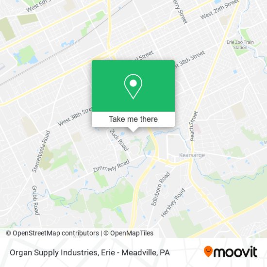 Mapa de Organ Supply Industries
