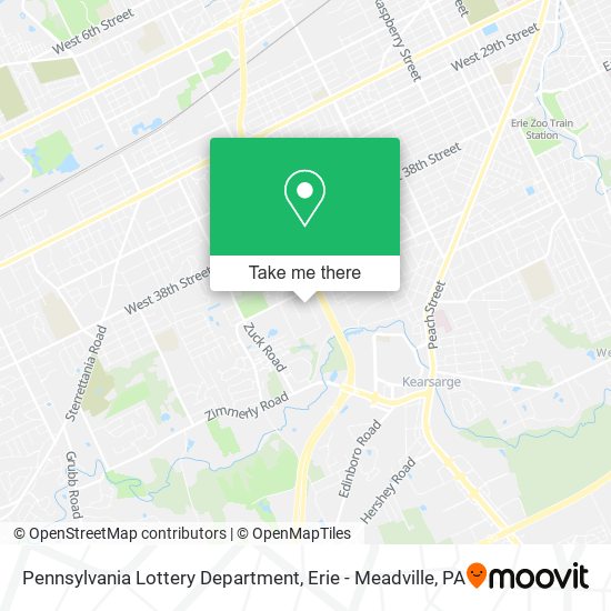 Mapa de Pennsylvania Lottery Department