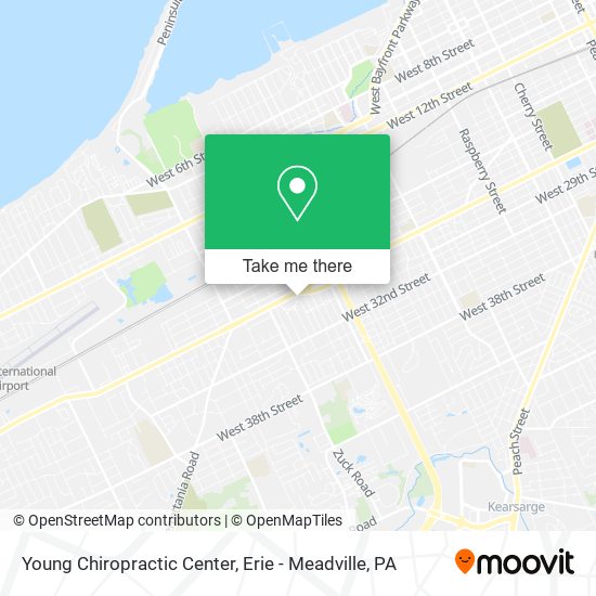 Young Chiropractic Center map