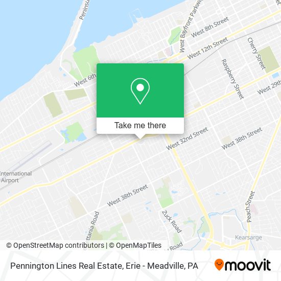 Pennington Lines Real Estate map