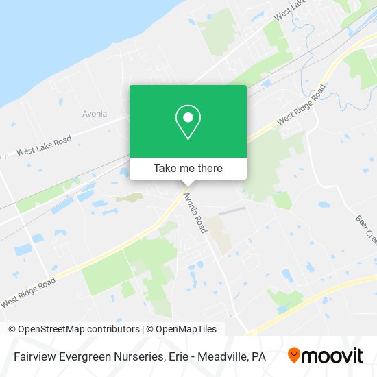 Mapa de Fairview Evergreen Nurseries