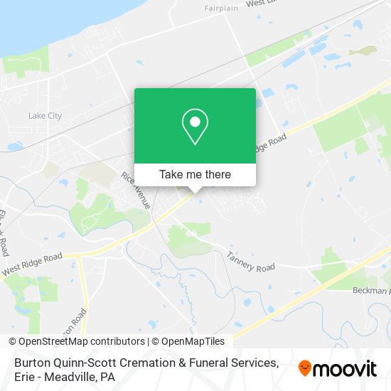 Burton Quinn-Scott Cremation & Funeral Services map