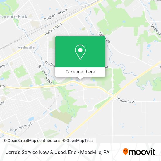 Jerre's Service New & Used map
