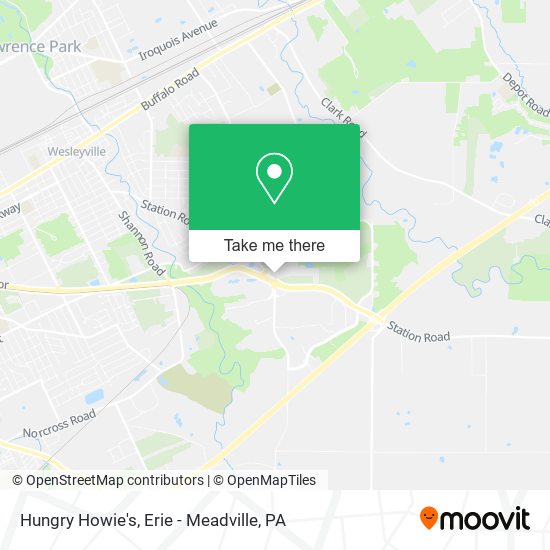 Mapa de Hungry Howie's