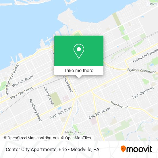 Center City Apartments map
