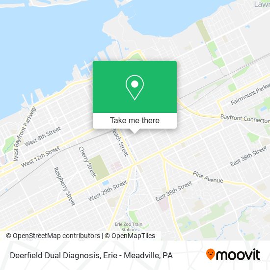 Deerfield Dual Diagnosis map