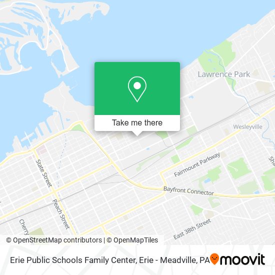 Erie Public Schools Family Center map