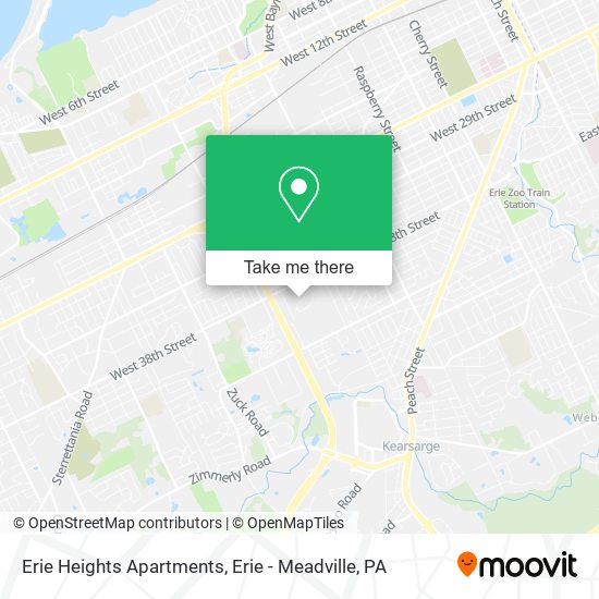 Mapa de Erie Heights Apartments